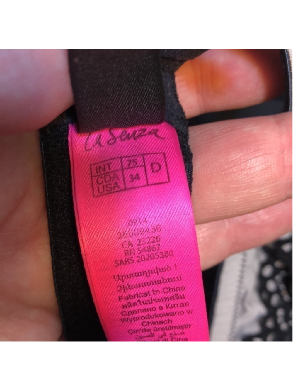 La Senza push-up underwire bra black lace 34D - Picture 7 of 8
